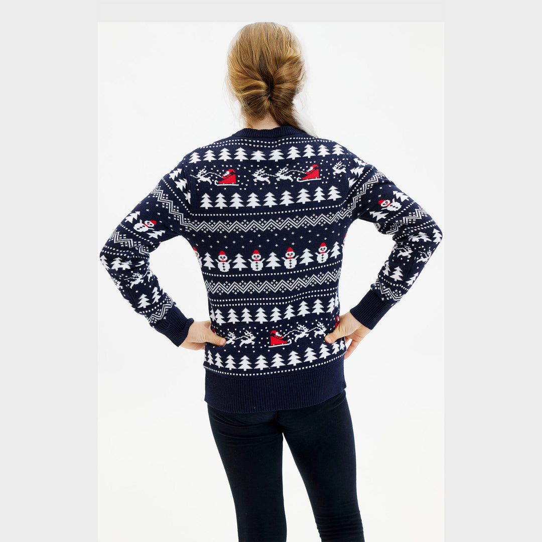Drune | Der stilvolle Weihnachtspullover Navy - Kinder