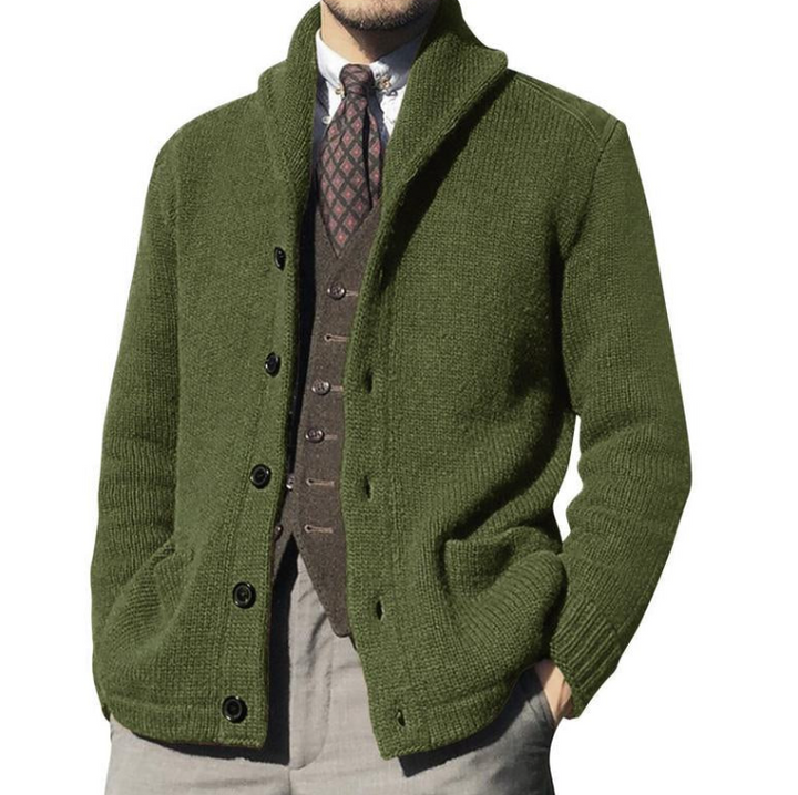 Drune | Klassische Strickjacke für Herren mit Knöpfen