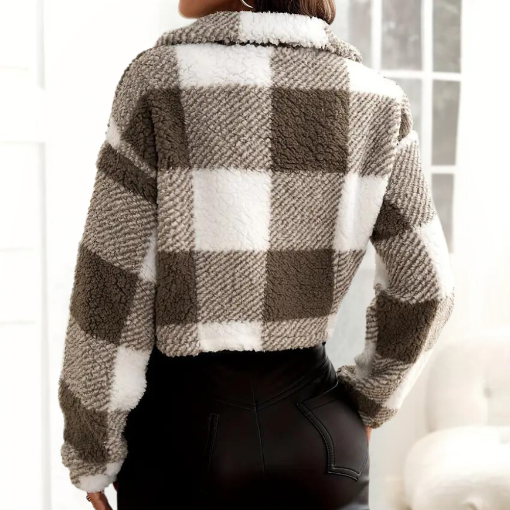 Drune | Stilvolle Karierte Herbstjacke für Damen