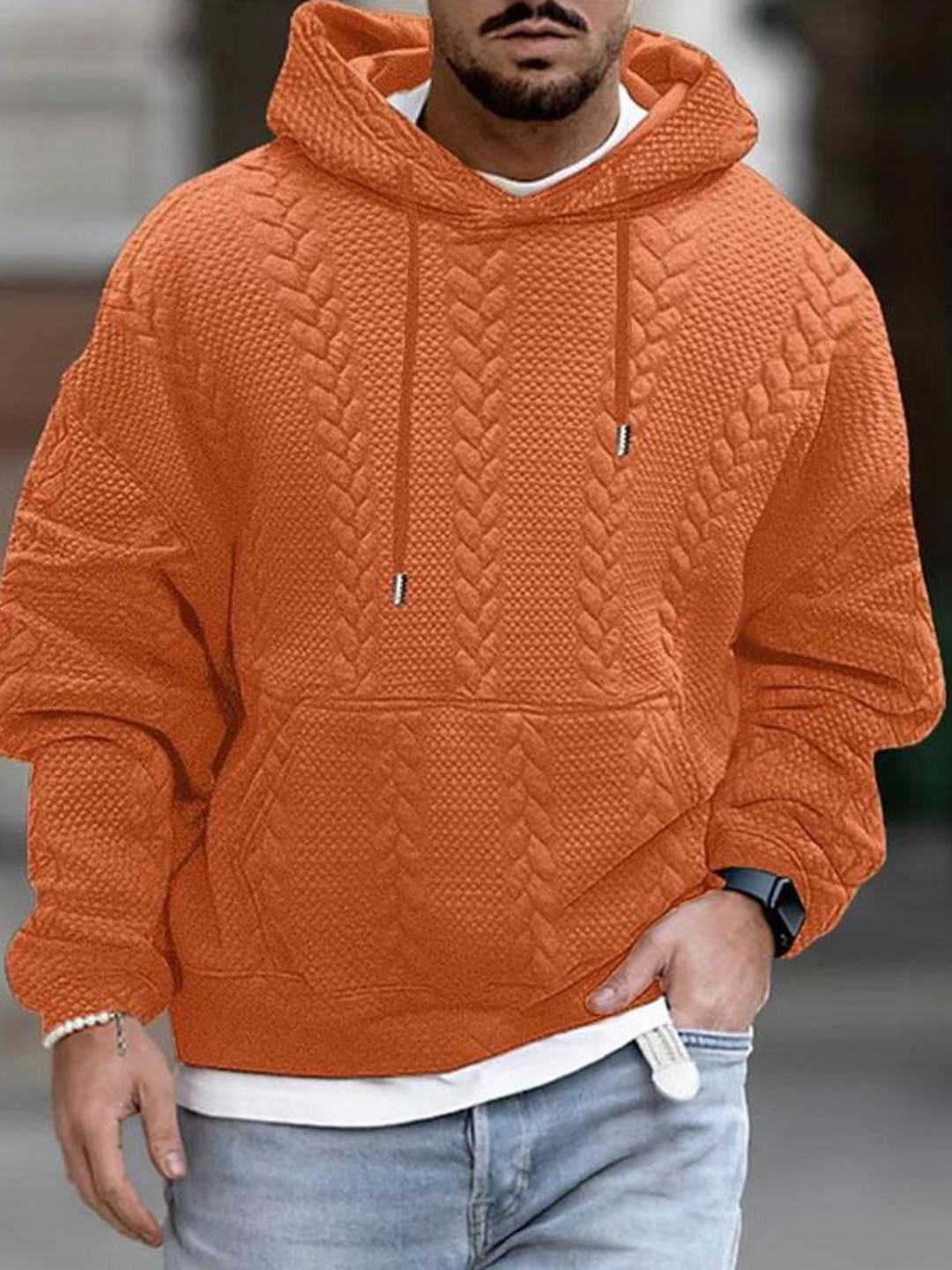 Drune | Känguru-Taschen-Hoodie für Herren - Langarm