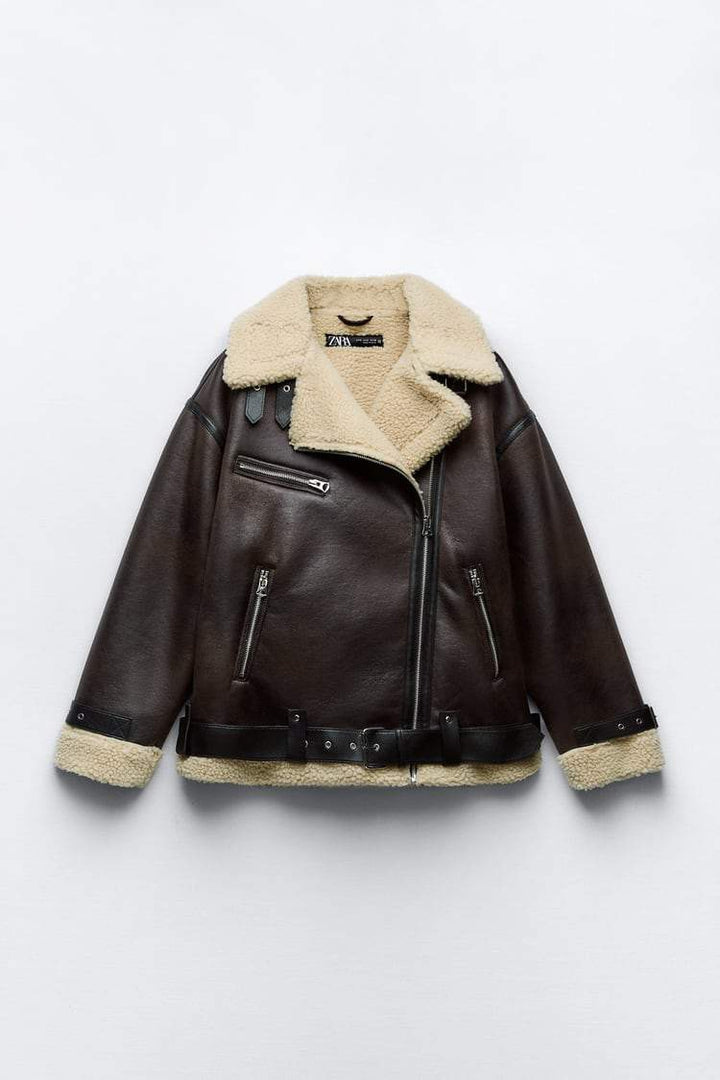 Drune | Jacke mit Revers aus Kunstmaterial