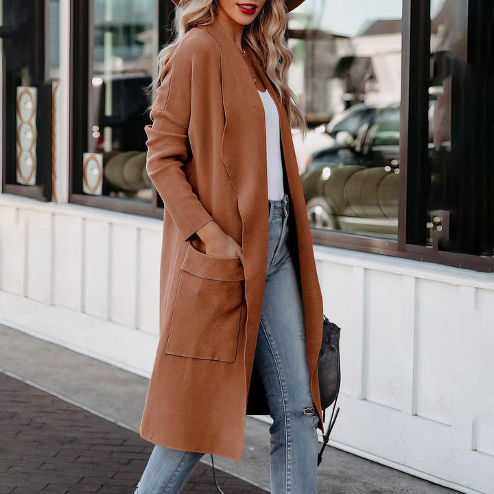 Drune | Eleganter Strick Winter Wildledermantel