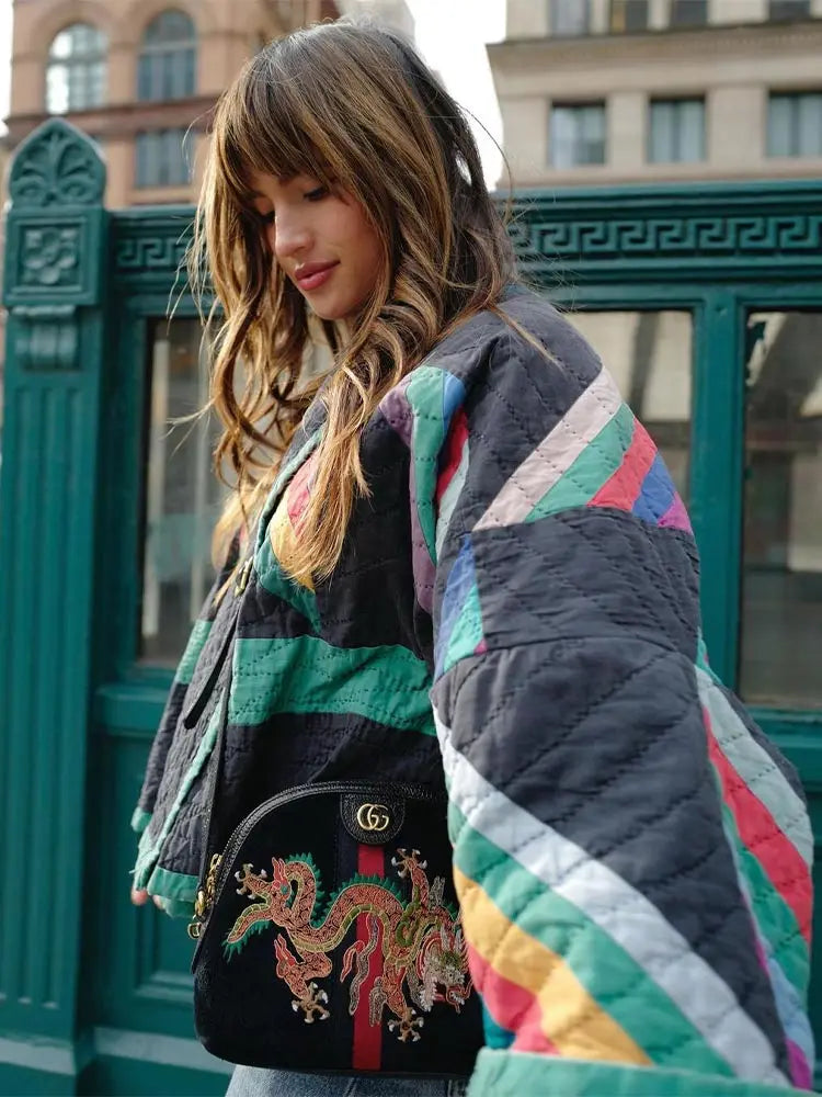 Drune | Jacke - Stylische Vintage Boho Jacke für Frauen mit einzigartigen Drucken