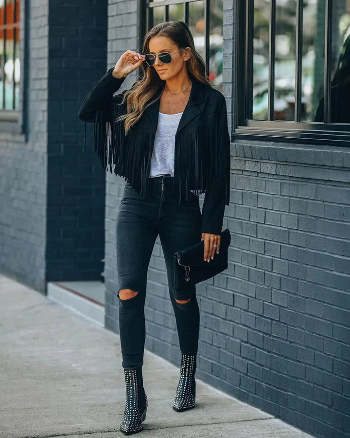Drune | Fransenjacke Geben Sie Ihrem Outfit mit Dieser Trendigen Fransenjacke Das Gewisse Etwas.