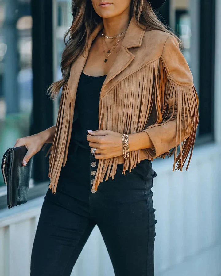 Drune | Fransenjacke Geben Sie Ihrem Outfit mit Dieser Trendigen Fransenjacke Das Gewisse Etwas.