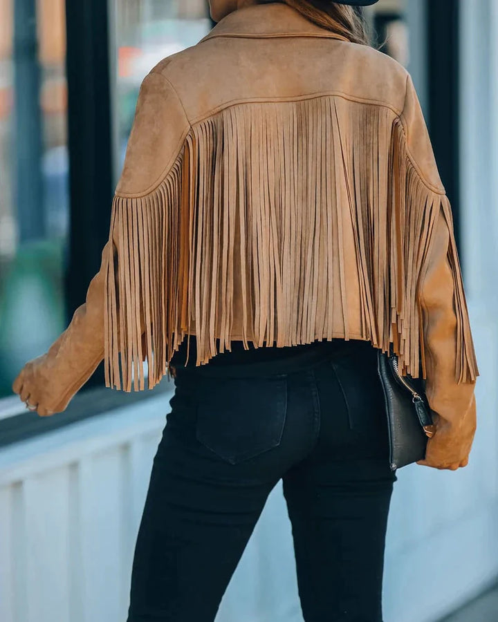 Drune | Fransenjacke Geben Sie Ihrem Outfit mit Dieser Trendigen Fransenjacke Das Gewisse Etwas.