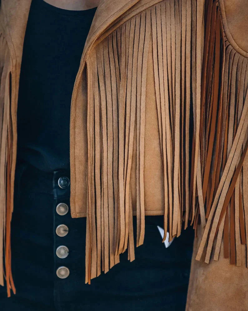 Drune | Fransenjacke Geben Sie Ihrem Outfit mit Dieser Trendigen Fransenjacke Das Gewisse Etwas.