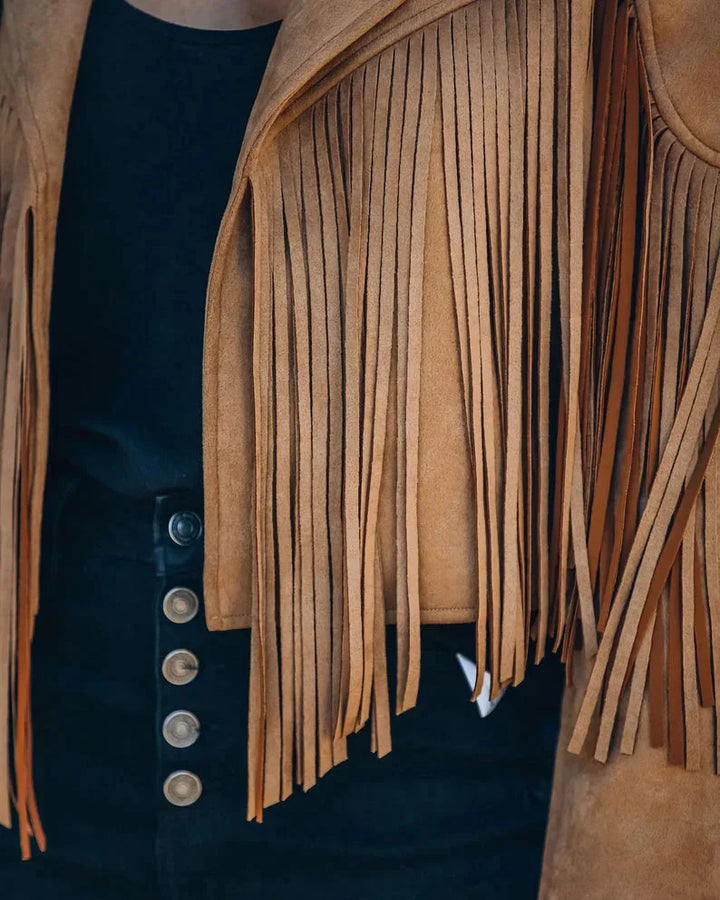 Drune | Fransenjacke Geben Sie Ihrem Outfit mit Dieser Trendigen Fransenjacke Das Gewisse Etwas.