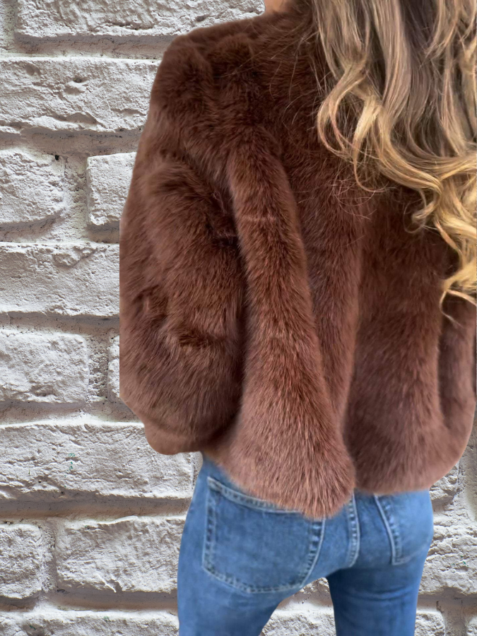 Drune | Weiches und warmes Kunstpelzjacke