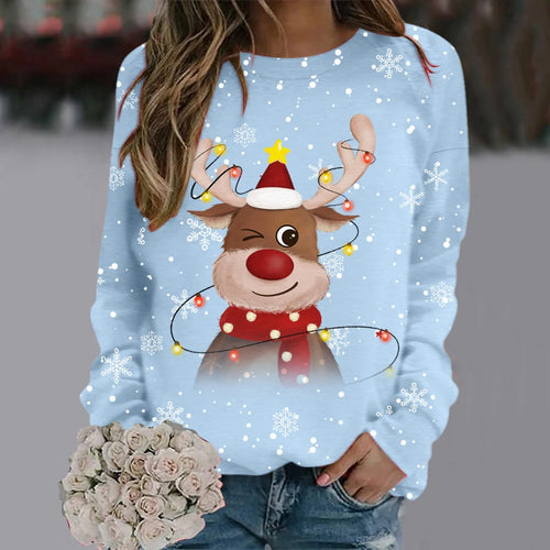 Drune | Weihnachts-Pullover für Frauen - Weiches 3D-Rentier-Design & Warmer Komfort für die Feiertage