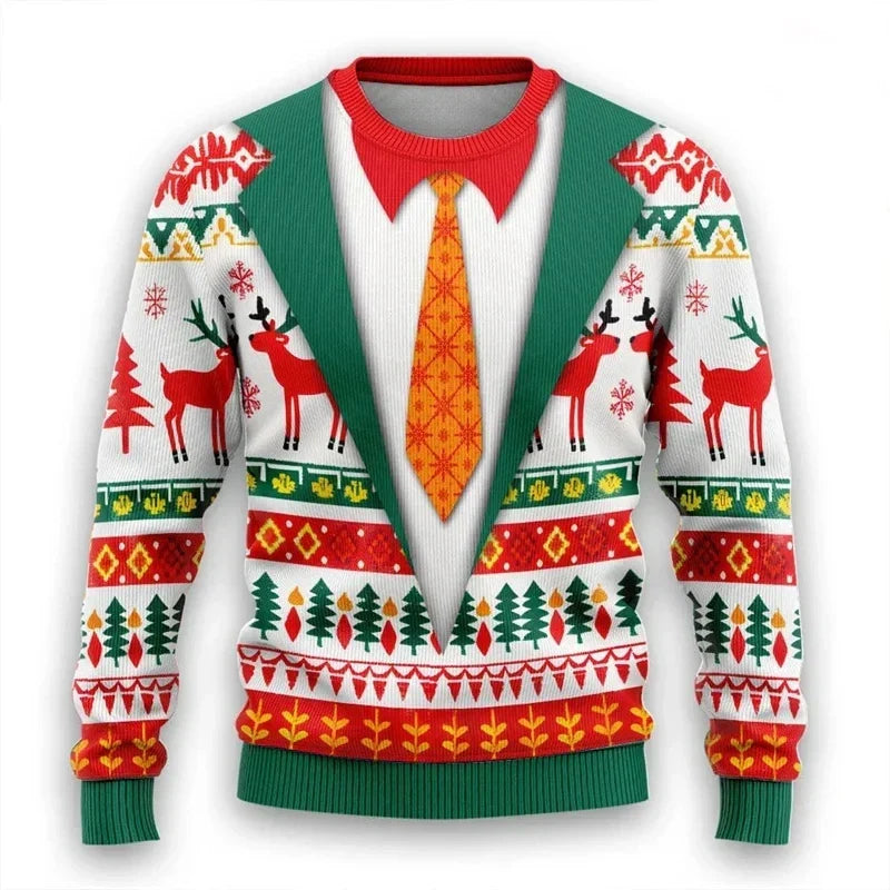 Drune | 3D Weihnachts Pullover - Warmer & Trendy Pullover für die Feiertage