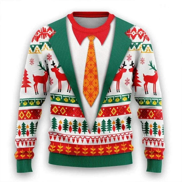 Drune | 3D Weihnachts Pullover - Warmer & Trendy Pullover für die Feiertage