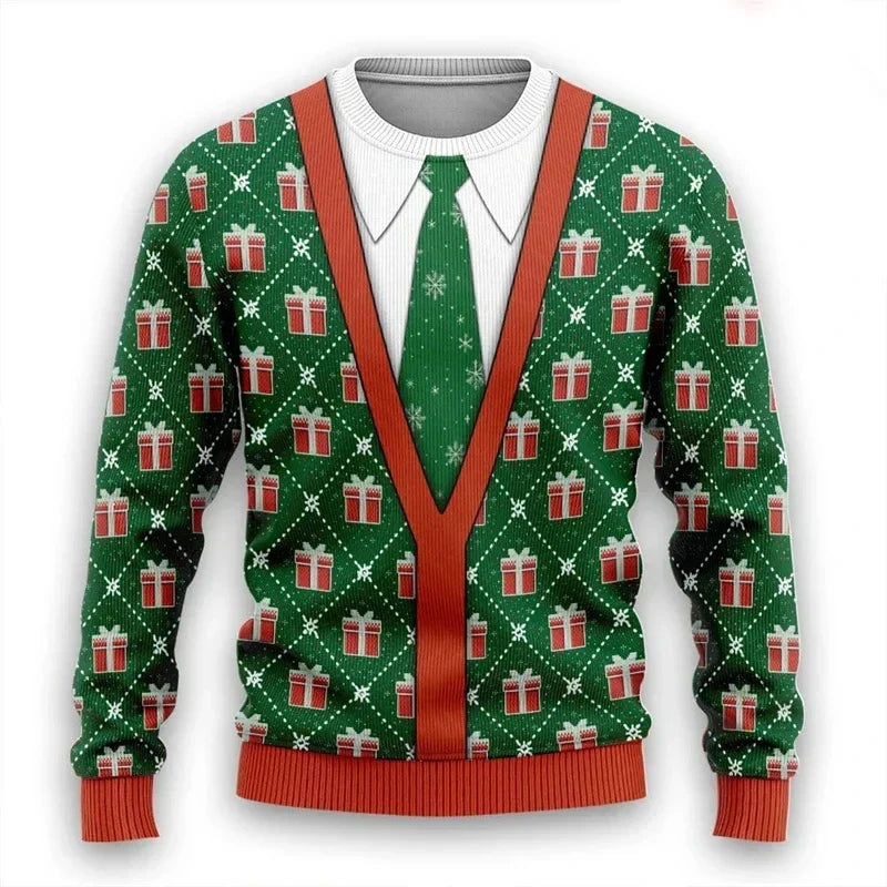 Drune | 3D Weihnachts Pullover - Warmer & Trendy Pullover für die Feiertage