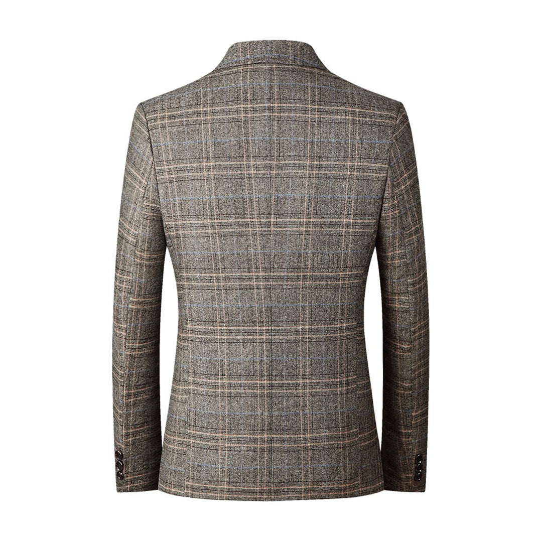 Drune | Blazer mit Karomuster - Eleganter Slim Fit Sakko für Business & Freizeit