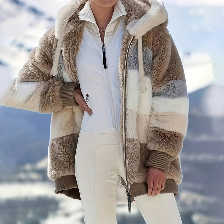 Drune | Winterfleecejacke mit Kapuze für Frauen