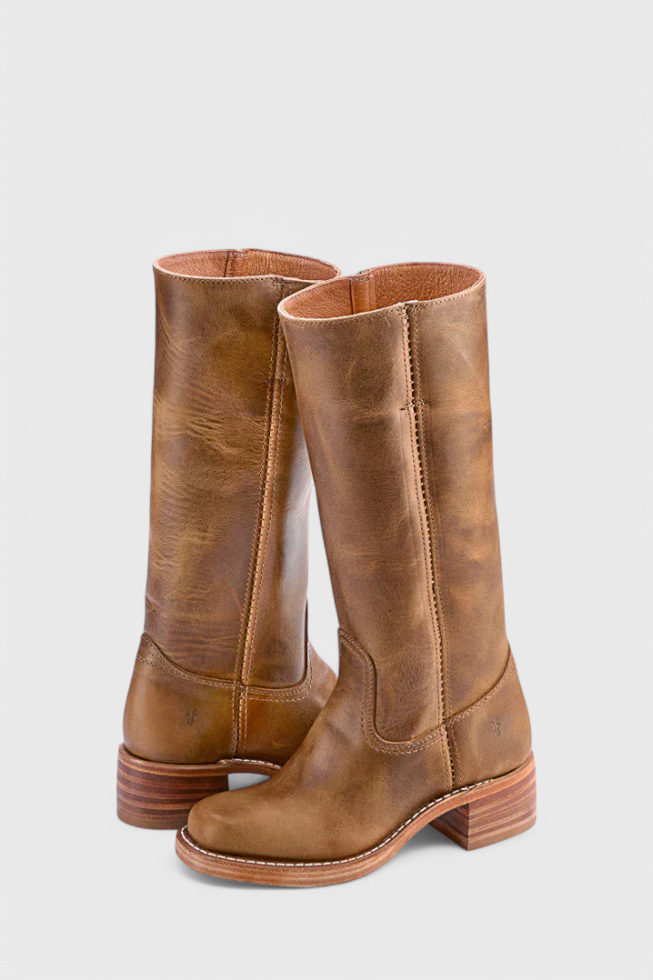Drune | Damenstiefel Stylische Stiefel mit Blockabsatz