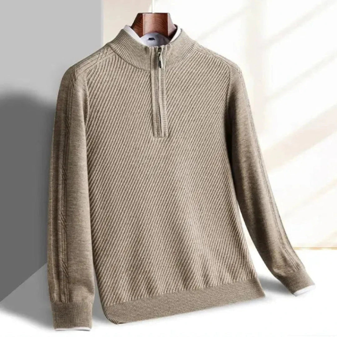 Drune | Strickpullover für Herren - Rippenstruktur, leicht - Normale Passform