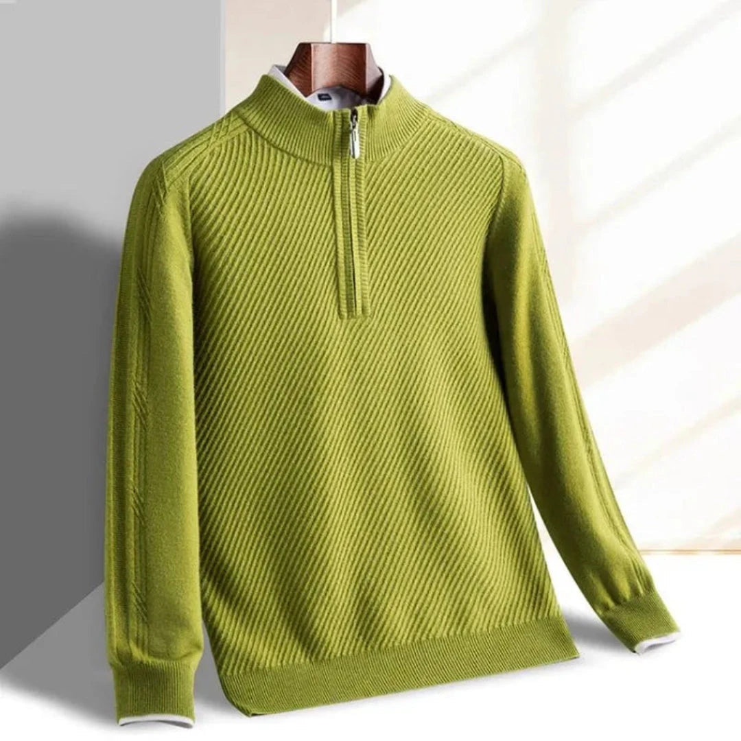 Drune | Strickpullover für Herren - Rippenstruktur, leicht - Normale Passform