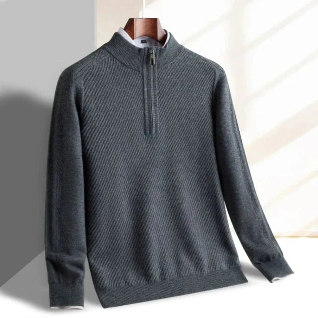 Drune | Strickpullover für Herren - Rippenstruktur, leicht - Normale Passform
