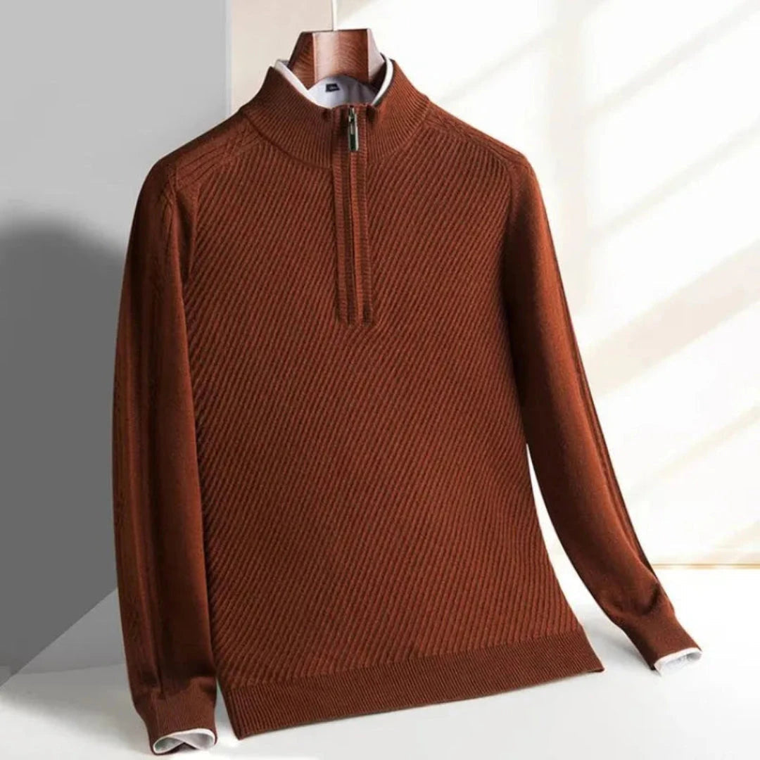 Drune | Strickpullover für Herren - Rippenstruktur, leicht - Normale Passform
