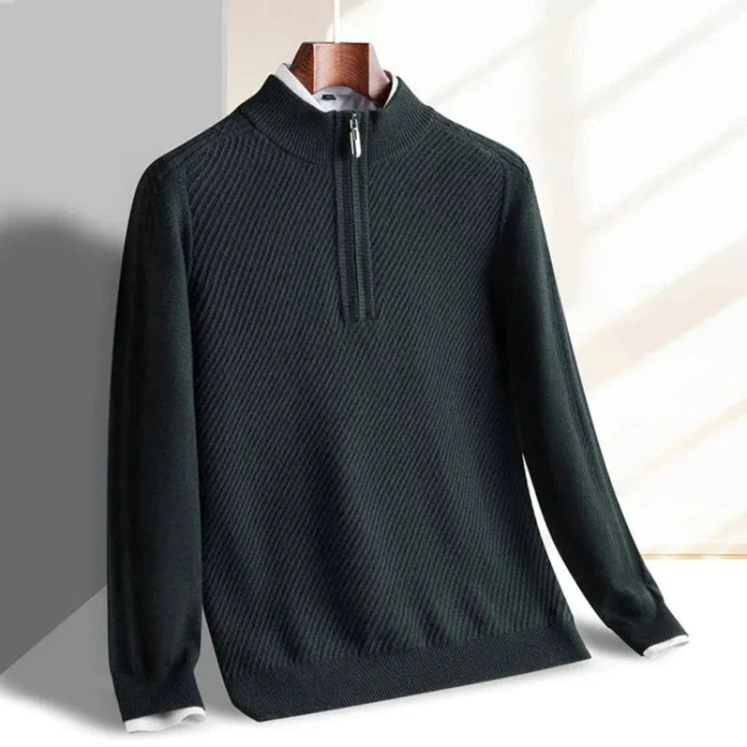 Drune | Strickpullover für Herren - Rippenstruktur, leicht - Normale Passform