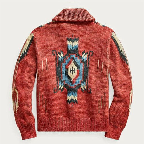 Drune | Strickjacke für Herren - Jacquardmuster