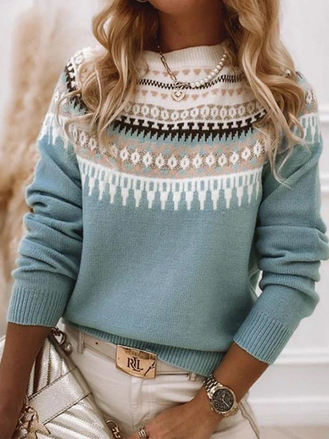 Drune | Strickpullover für Frauen - Hüftlänge
