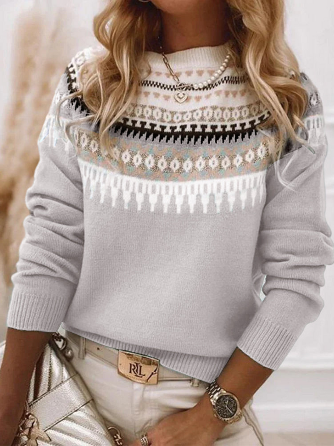 Drune | Strickpullover für Frauen - Hüftlänge