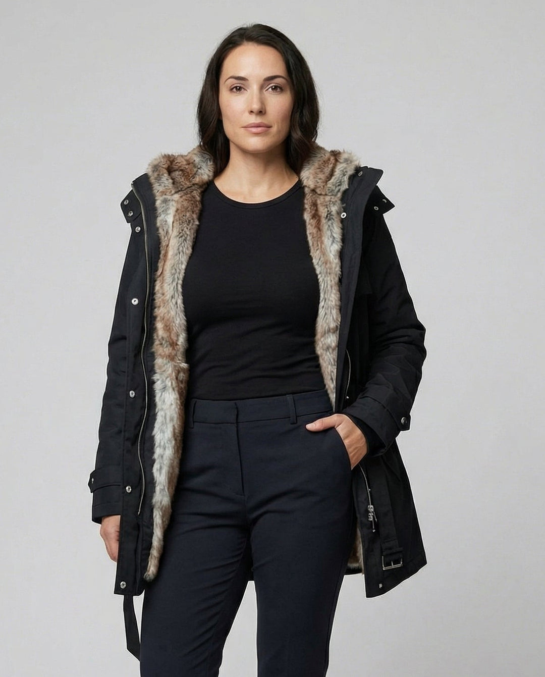 Damen Gefütterte Winterjacke mit elegantem Design & Wärmender Fütterung | Drune