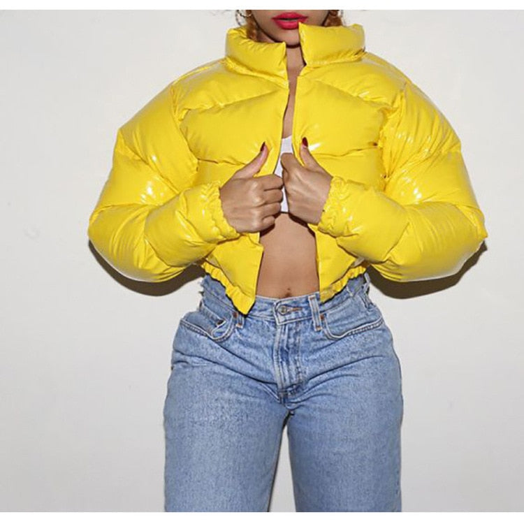 Drune | Pufferjacke Kurz Reißverschluss Winterjacke Damen Pufferjacke