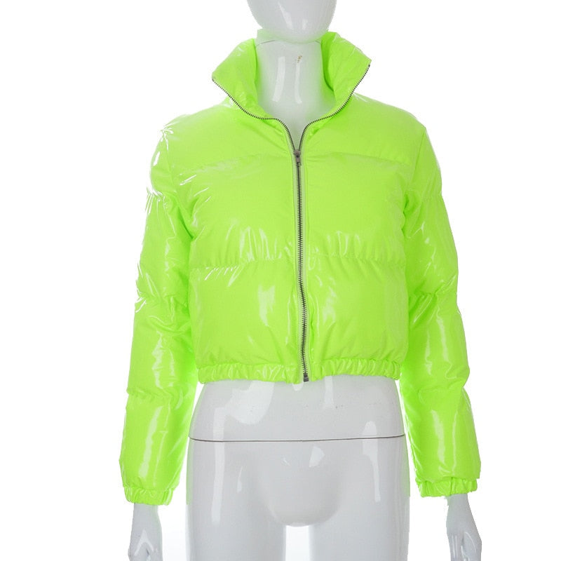 Drune | Pufferjacke Kurz Reißverschluss Winterjacke Damen Pufferjacke