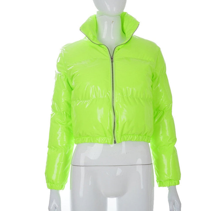 Drune | Pufferjacke Kurz Reißverschluss Winterjacke Damen Pufferjacke