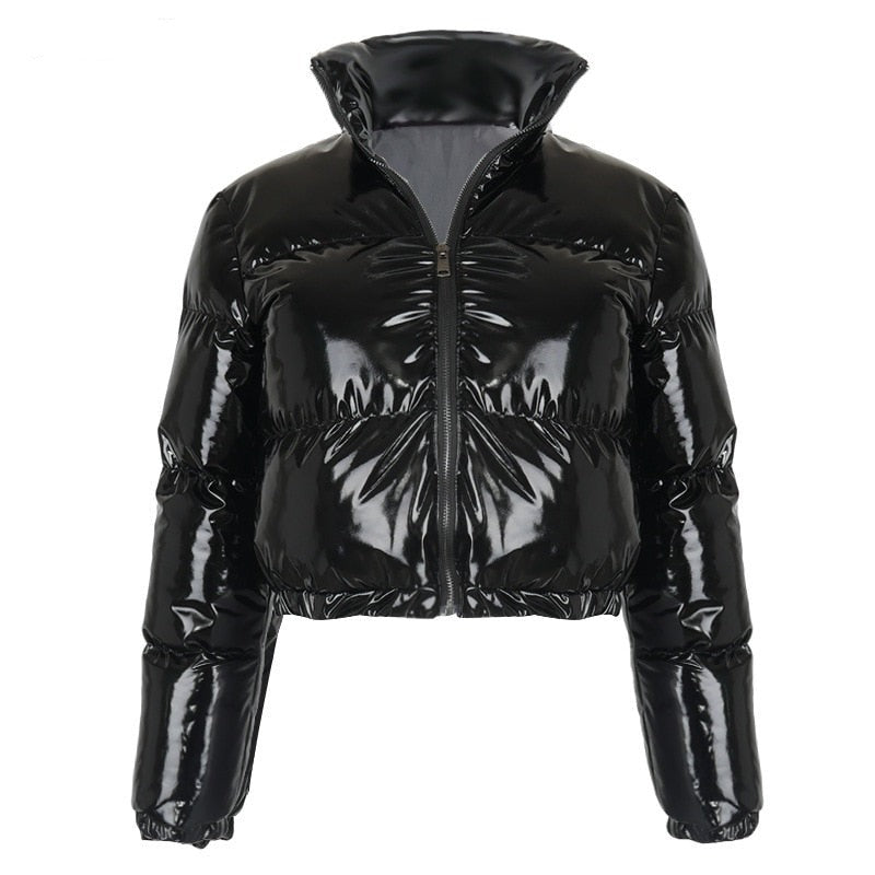 Drune | Pufferjacke Kurz Reißverschluss Winterjacke Damen Pufferjacke
