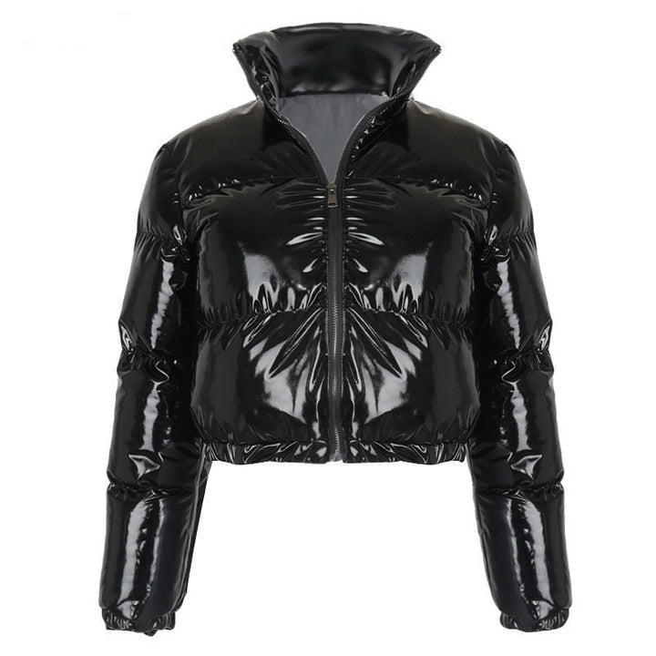 Drune | Pufferjacke Kurz Reißverschluss Winterjacke Damen Pufferjacke
