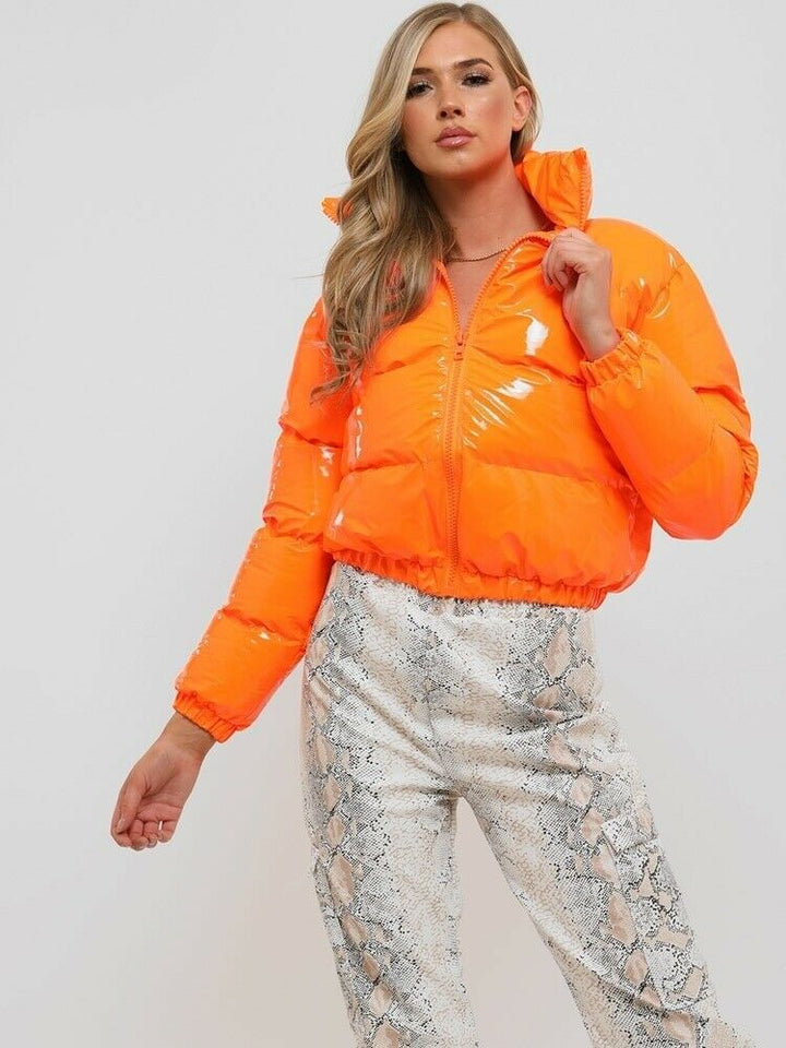 Drune | Pufferjacke Kurz Reißverschluss Winterjacke Damen Pufferjacke