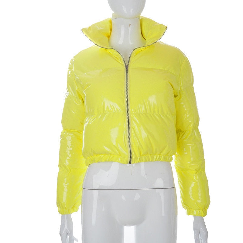 Drune | Pufferjacke Kurz Reißverschluss Winterjacke Damen Pufferjacke
