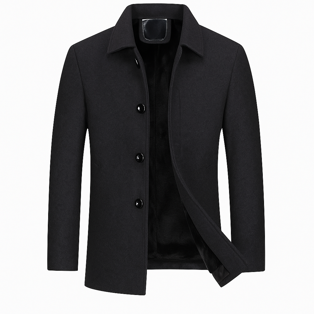 Drune | Trenchcoat Einreiher Tailliert Wintertrenchcoat