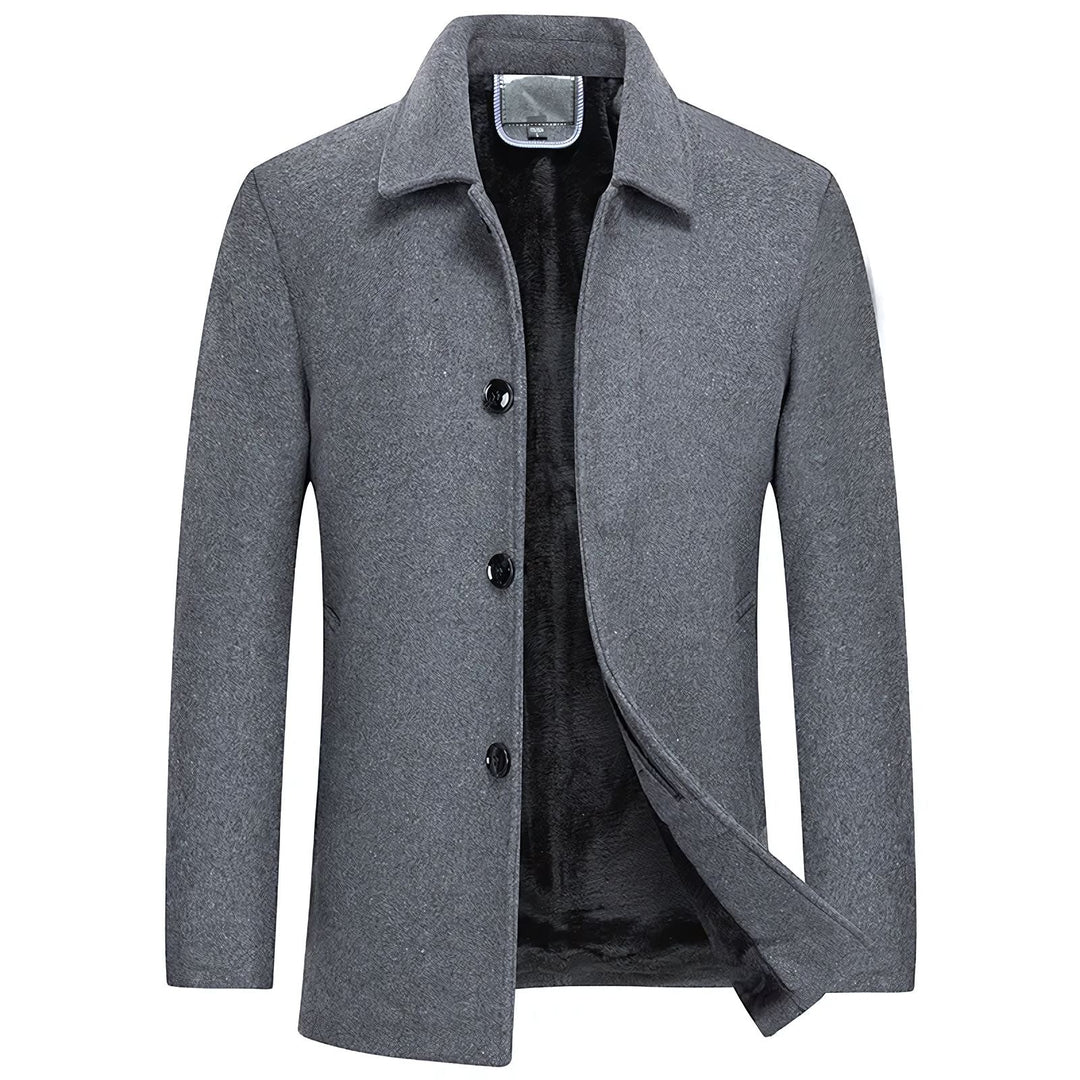 Drune | Trenchcoat Einreiher Tailliert Wintertrenchcoat