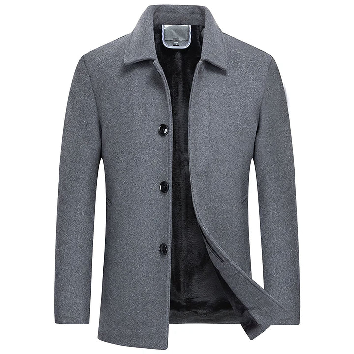 Drune | Trenchcoat Einreiher Tailliert Wintertrenchcoat