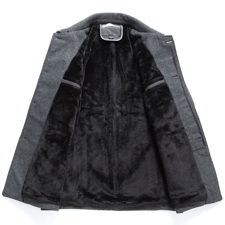 Drune | Trenchcoat Einreiher Tailliert Wintertrenchcoat