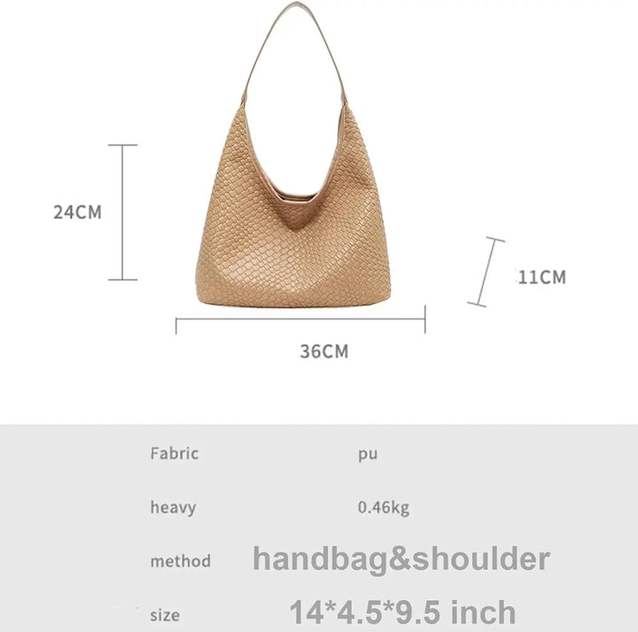 Drune | Tasche Vegan Leder Alltag Gewebte Tasche Schultertasche