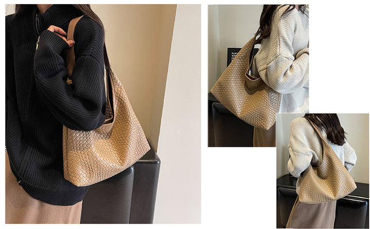Drune | Tasche Vegan Leder Alltag Gewebte Tasche Schultertasche