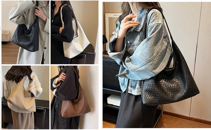 Drune | Tasche Vegan Leder Alltag Gewebte Tasche Schultertasche