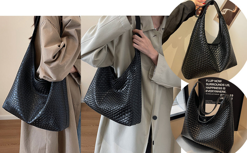 Drune | Tasche Vegan Leder Alltag Gewebte Tasche Schultertasche