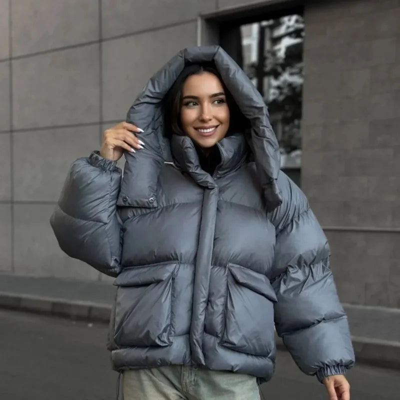 Drune | Jacke mit Kapuze - Bequeme und warme Mid-Layer-Jacke mit Reißverschluss und lockerer Passform