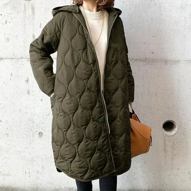 Drune | Gemusterter Parka mit Kapuze