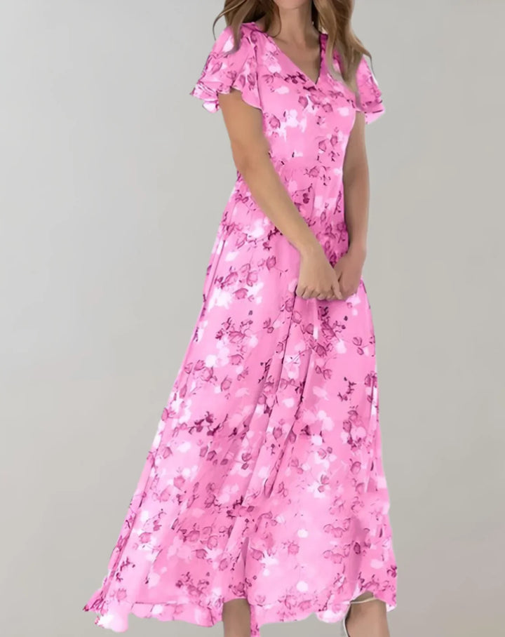 Drune | Chiffonkleid mit Blumenmuster