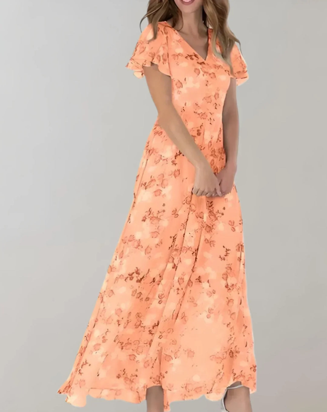 Drune | Chiffonkleid mit Blumenmuster