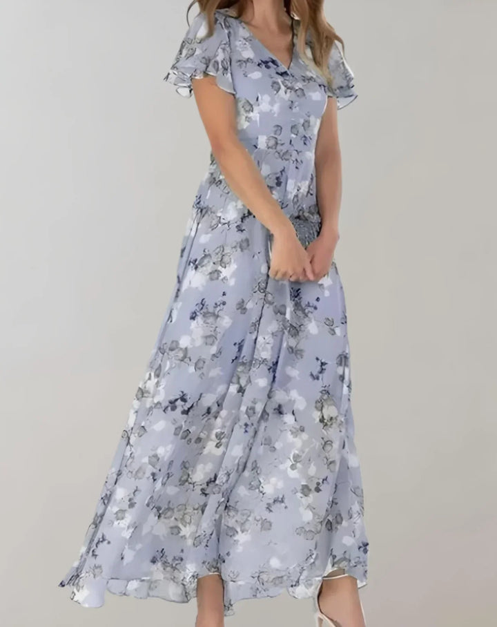 Drune | Chiffonkleid mit Blumenmuster