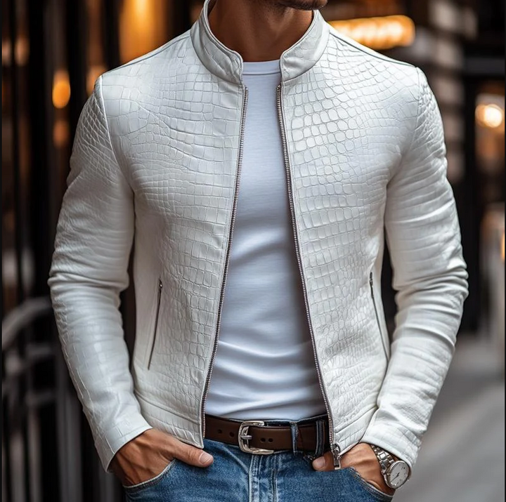 Drune | Luxuriöse Kroko jacke